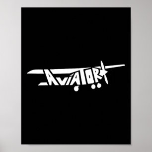 Poster Roupas Cloud Surfing Piloto Aviador Avião Prese
