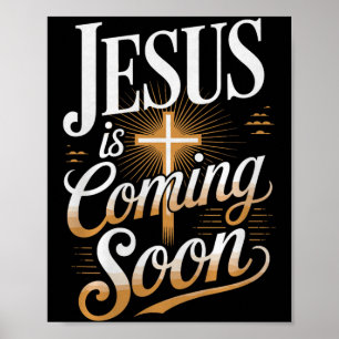 Poster Roupas Cristãs Premiun Jesus Está Chegando Em Brev