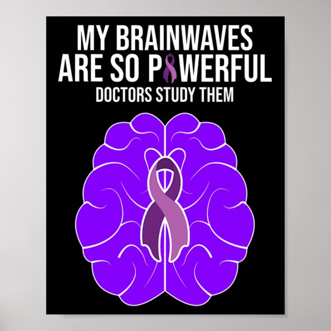 Poster Roupas de Conscientização sobre Epilepsia Meus Pre (Frente)