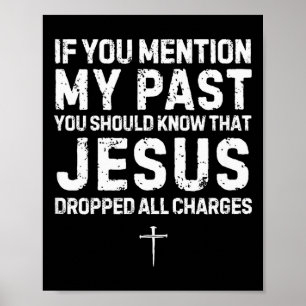 Poster Roupas de Fé Cristã Jesus Retirou Todas as Acusaçõ
