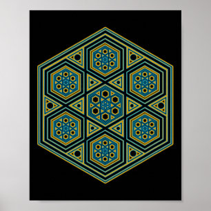 Poster Roupas de Festival de Psytrance Goa Trance Meditaç