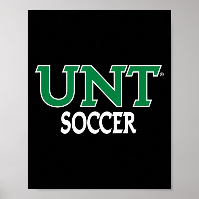 Poster Roupas de Futebol da Universidade do Norte do Texa (Frente)