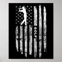 Roupas de golfe da bandeira americana - Golfe Vint