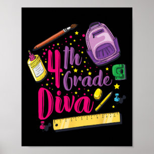 Poster Roupas de menina diva da 4ª série para o primeiro