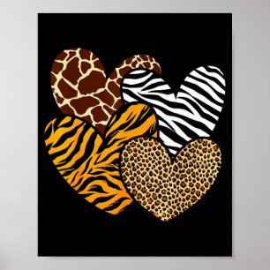 Poster Roupas de meninas com estampa de animais crianças