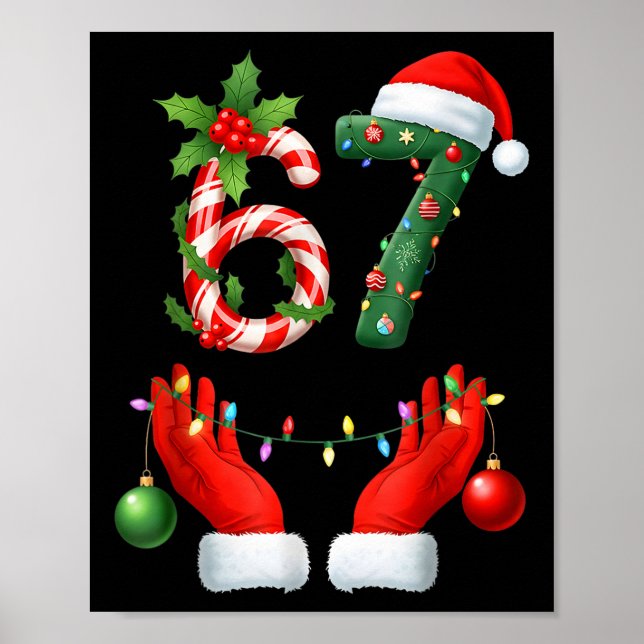Poster Roupas de Natal 67 Seis Sete Meme Geração Al (Frente)