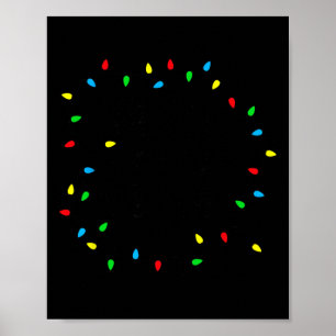 Poster Roupas de Natal Alegre e Brilhante Família Pijamas