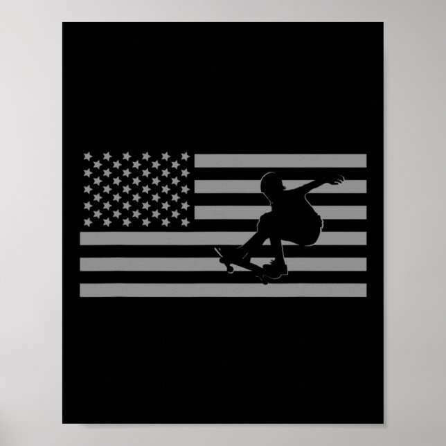 Poster Roupas de Skate Americano - Skate Skate (Frente)
