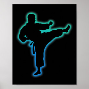 Poster Roupas de Taekwondo Camisa de Artes Marciais Crian