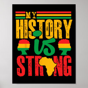 Poster Roupas do Mês da História Negra Minha História É F