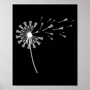 Poster Roupas Lax de Dandelion para Mulheres de Lacrosse