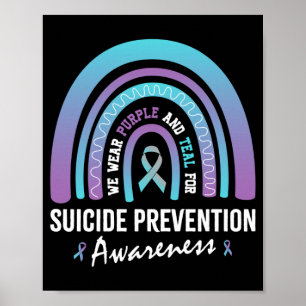Poster Roupas masculinas azul-turquesa roxo para prevençã