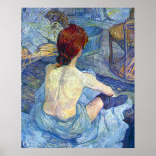 Poster Rousse o toalete por Toulouse-Lautrec
