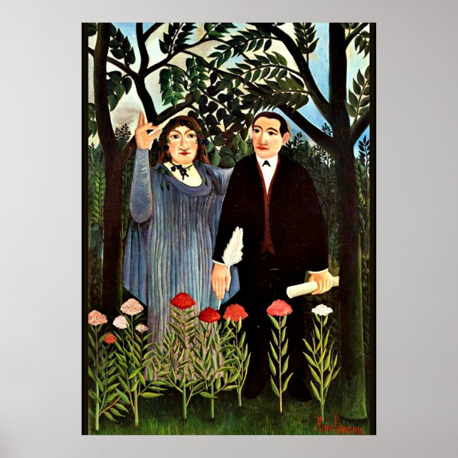 Poster Rousseau - O uso que inspira o poeta (Frente)