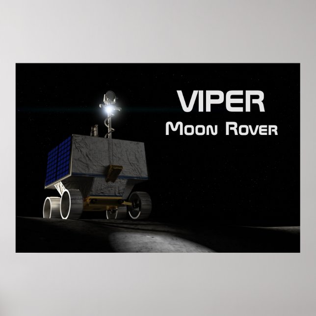 Poster Rover da Lua VIPER (Frente)