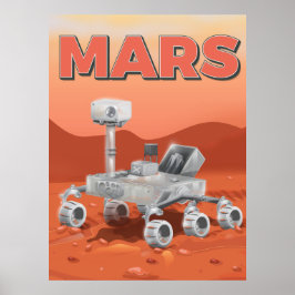 Pôster Rover de exploração de Mars
