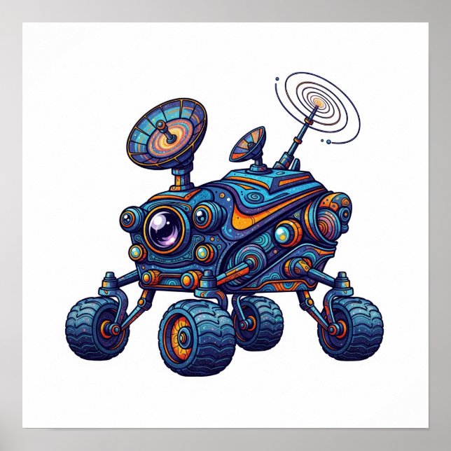 Poster Rover do Espaço Imaginativo (Frente)