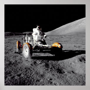 Poster Rover lunar, Apollo 17