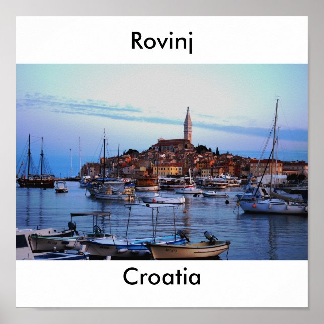 Pôster Rovinj Harbour, Croácia (Frente)