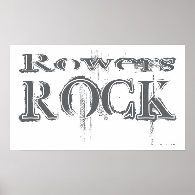 Poster Rowers Rock (Frente)