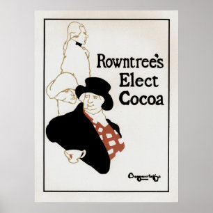 Pôster Rowntree elege o cacau