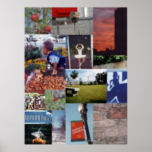 Pôster Roxbury, muro de colagem de fotos do MÃE