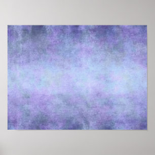 Pôster Roxo, azul da cerceta, Aqua, e aguarela violeta
