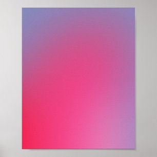 Poster Roxo E Gradiente Rosa Radiantes