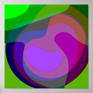 Poster Roxo E Verde 403