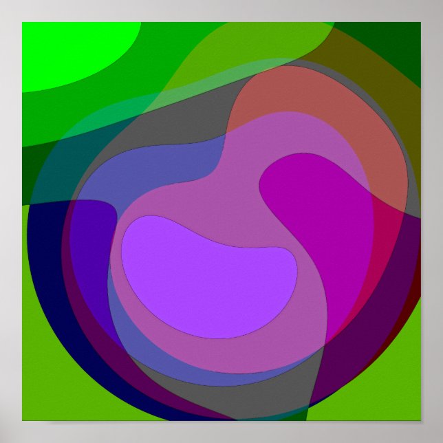 Poster Roxo E Verde 403 (Frente)