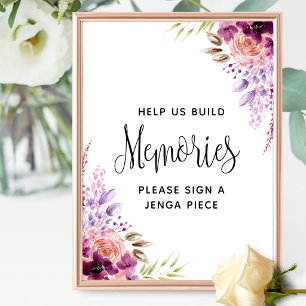 Poster Roxo e Violeta, Símbolo de Casamento de Memórias d