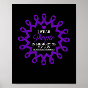 Poster Roxo Em Memória De Meu Filho Sobrevivente de Overd