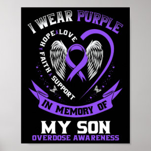 Poster Roxo Em Memória Do Meu Filho Conhecimento Da Sobre