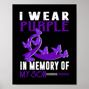 Poster Roxo Em Memória Do Meu Filho Sobre-Dosagem