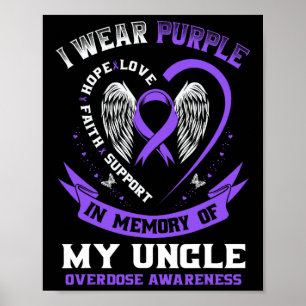 Poster Roxo Em Memória Do Meu Tio Awarene Por Sobredosage