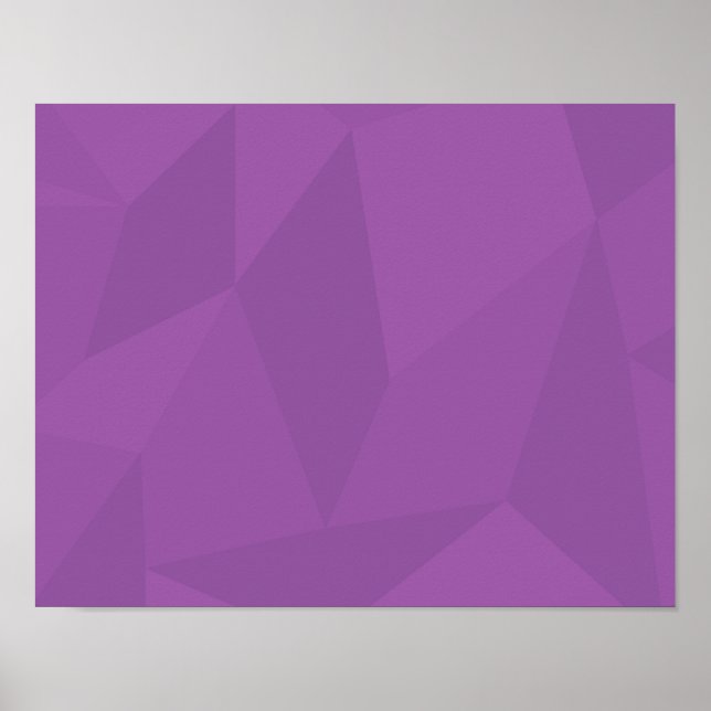 Poster Roxo, geométrico, legal, moda, arte simples modern (Frente)