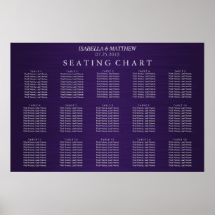 Poster Roxo - Gráfico de assentos