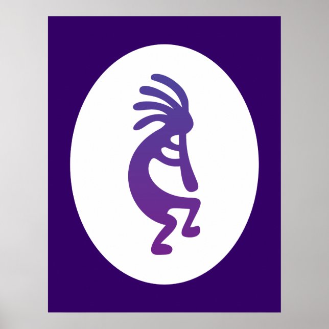 Pôster Roxo Magic Kokopelli (Frente)