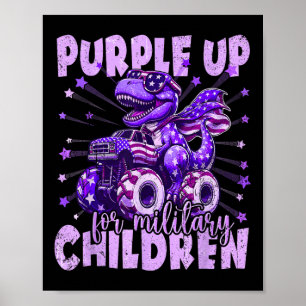 Poster Roxo Para Crianças Militares Filho Militar D