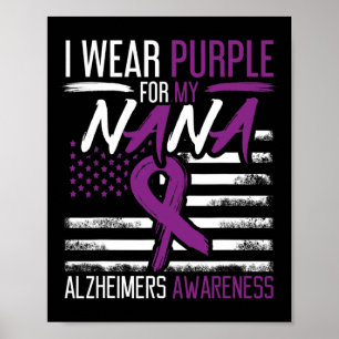 Poster Roxo Para Nana Alzheimerheimer Heimers Conscientiz