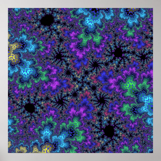 Poster Roxo Watercolor Speckle (Frente)