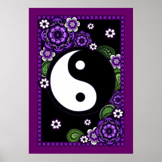 Poster Roxo Yin Yang
