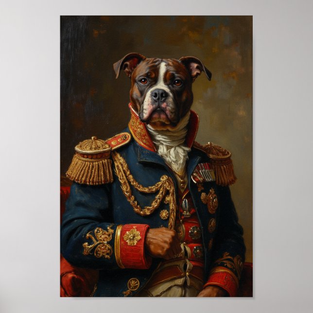 Poster Royal American Eskimo Dog Portrait (Frente)