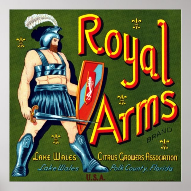 Pôster Royal Arms Citrus (Frente)