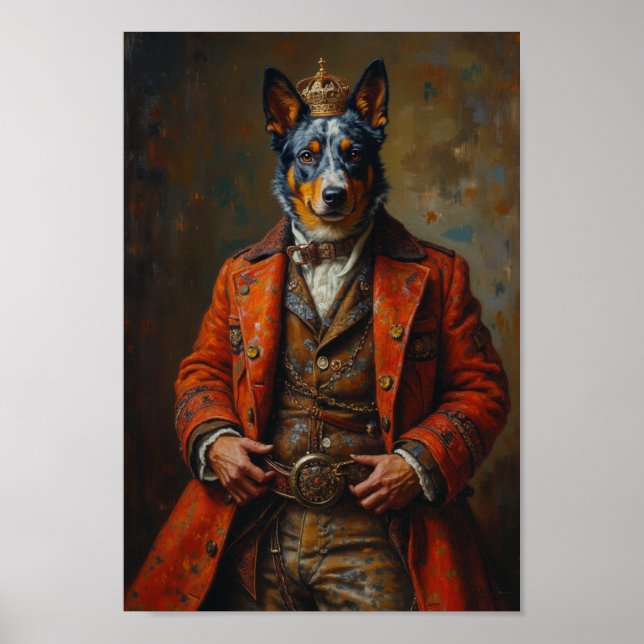 Poster Royal Australian Cattle Dog Portrait (Frente)