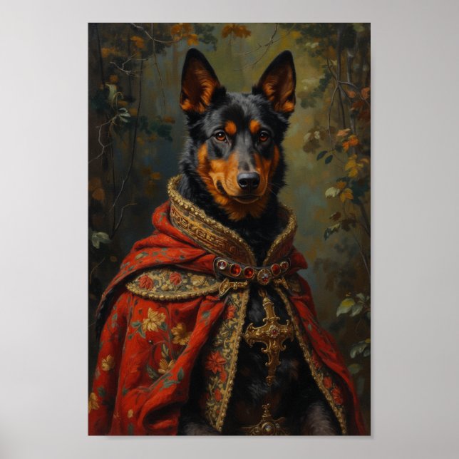 Poster Royal Australian Kelpie Portrait (Frente)