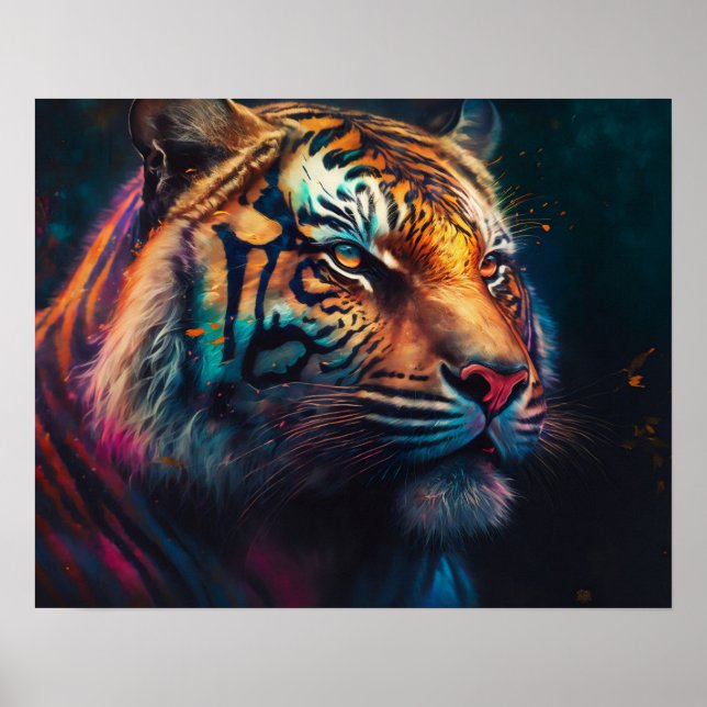 Poster Royal Bengal Tiger Wildlife (Frente)