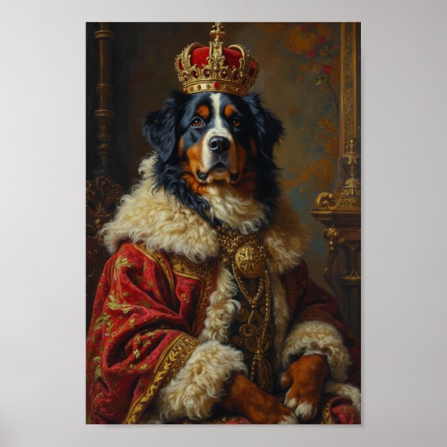 Poster Royal Bernese Mountain Dog Portrait (Frente)