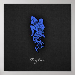 Pôster Royal Blue Aquarius