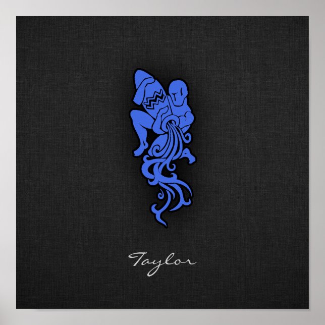 Pôster Royal Blue Aquarius (Frente)